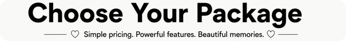 Simple pricing, unlimited guest participation, no app requiteed | Event-Pix 