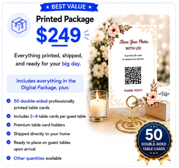Prinbted Package, everything you need printed, shipped, and ready for yourt big day | Event-Pix